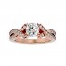 Conscious Round Cut Diamonds Women's Ring For Engagement