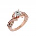 Conscious Round Cut Diamonds Women's Ring For Engagement