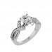 Conscious Round Cut Diamonds Women's Ring For Engagement