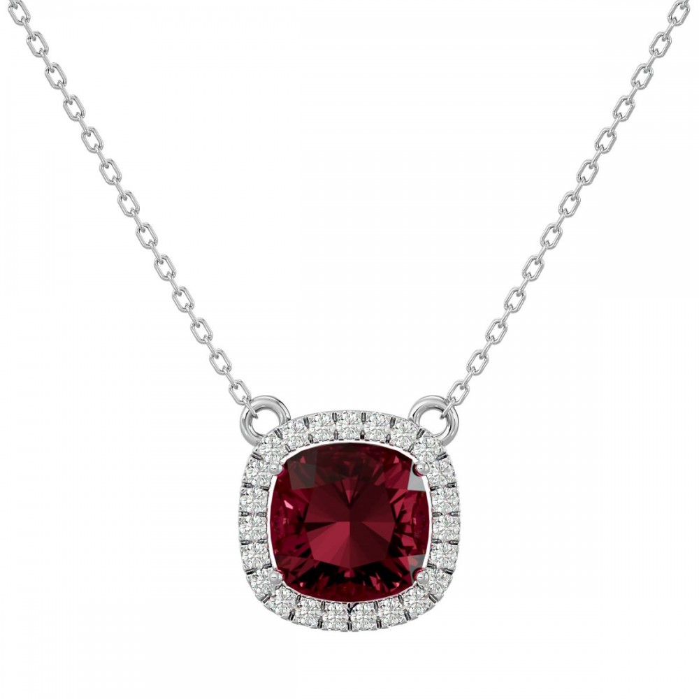 Amazon.com: Personalized January Birthstone Necklace for Women or Girls  with Custom Name, Garnet : Handmade Products