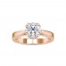 Gyan Certified Diamond Cluster Engagement Ring (Without Center Stone)